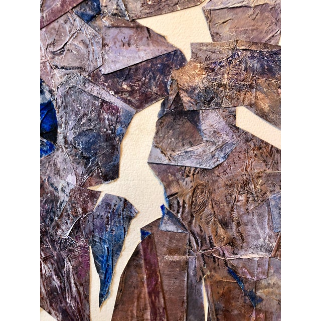 1970s Vera Simons, MIxed Media Collage Assemblage Abstract Painting Pioneering Female Aviator, 1985 For Sale - Image 5 of 8
