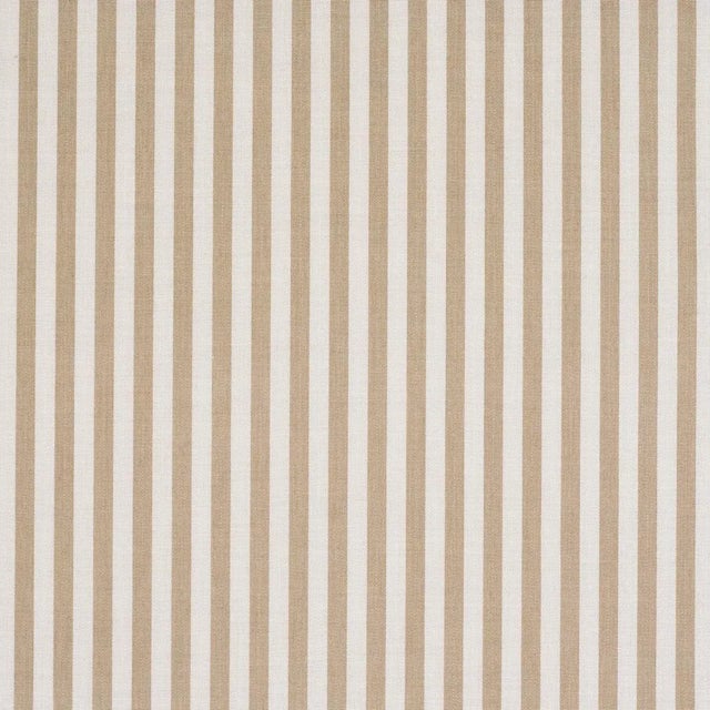 Contemporary Schumacher Hanson Indoor/Outdoor Stripe Narrow Fabric In Sand For Sale - Image 3 of 4