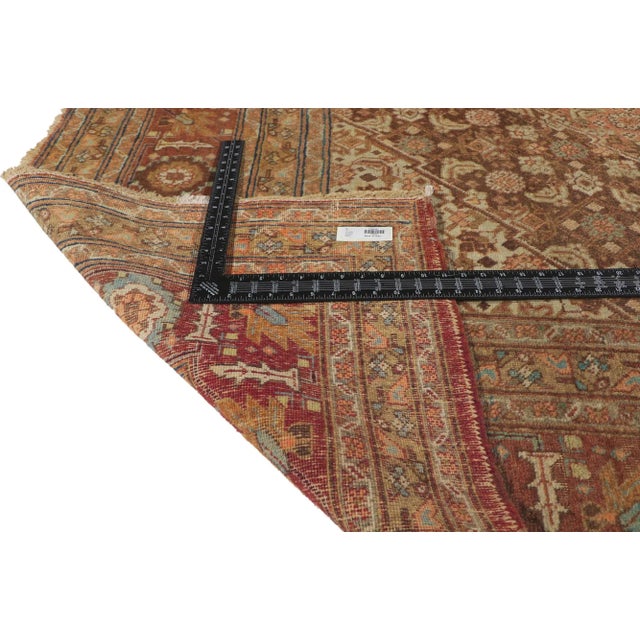 Early 20th Century Antique Persian Tabriz Rug - 09'05 X 13'01 For Sale - Image 5 of 9