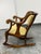 Empire Style Wood Rocking Armchair, Vintage For Sale - Image 4 of 12