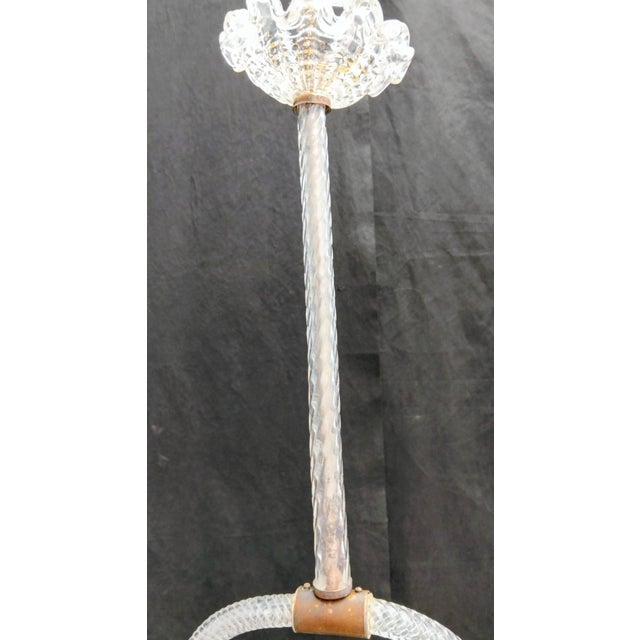 Murano Glass Chandelier from Barovier & Toso, 1940s For Sale - Image 4 of 9