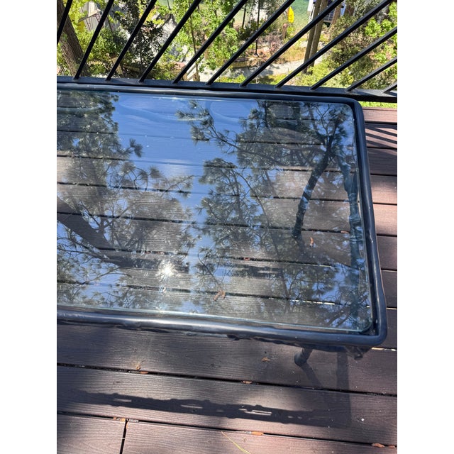 Vintage Veneman of California Twig and Branch Glass Top Console Table, Attributed For Sale In Palm Springs - Image 6 of 11
