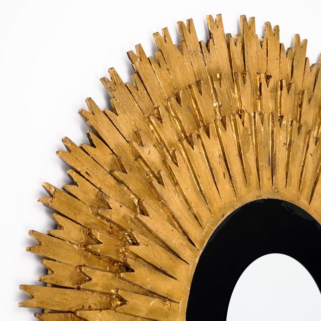 Grand, Spanish Sunburst Mirror, Gold Leafed For Sale - Image 4 of 9
