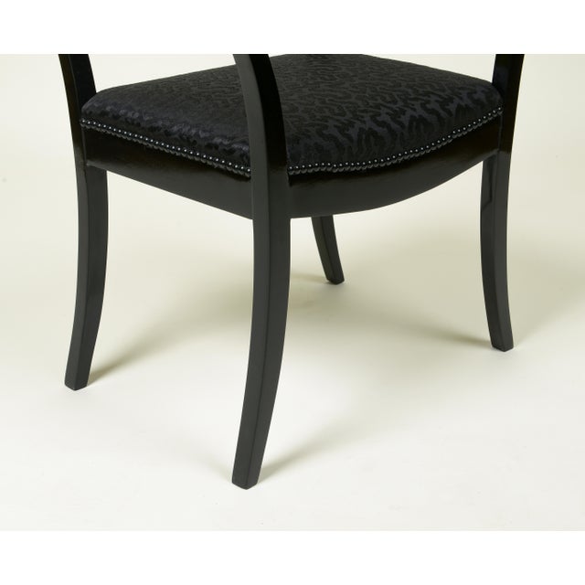 Black Pair of 19th Century Swedish Neoclassical Ebonized Birch Benches For Sale - Image 8 of 9