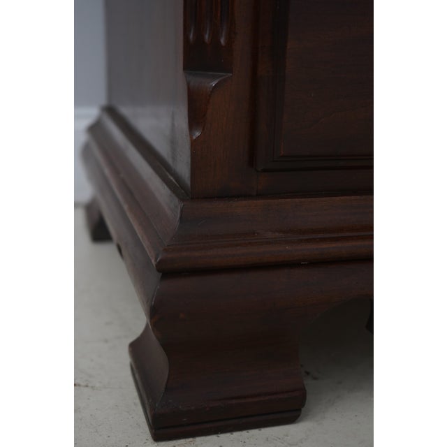 Vintage Cherry 7 Drawer Dresser W. Attached Mirror For Sale - Image 13 of 17