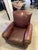 1990s Mitchell Gold Leather Club Chair and Ottoman For Sale - Image 5 of 12