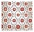 Sample - Schumacher x Johnson Hartig Amal Wallcovering in Tent Red & Blue For Sale