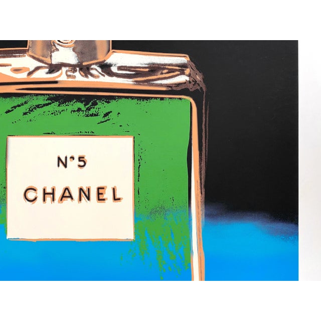 Andy Warhol Vintage 1997 Fine Art Silkscreen Print Large Pop Art Poster " Chanel No. 5 " 1985 For Sale - Image 11 of 13