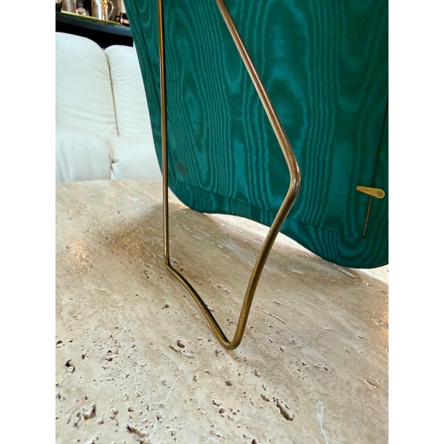 Modern Sculptural Green Velvet Picture Frame For Sale - Image 3 of 7
