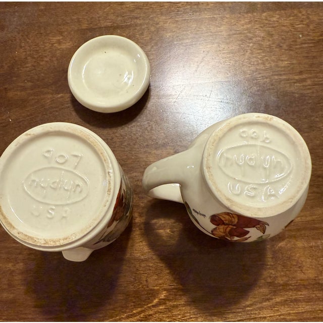 Ceramic 1970s Hyalyn Ceramic Canisters With Creamer and Sugar Set - 6pcs For Sale - Image 7 of 16