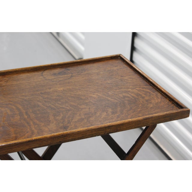Wooden Folding Side Tables, 1920s, Set of 2 For Sale - Image 9 of 18