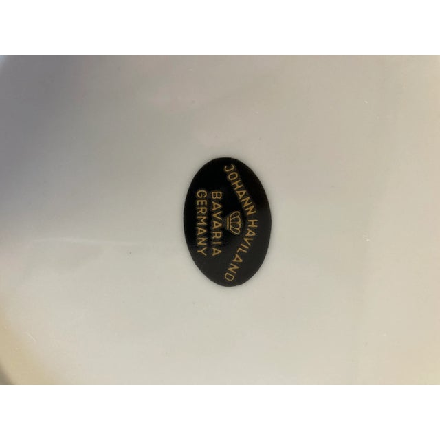 1960s 1960s Johann Haviland Sweet Heart Rose Salad Plates Gilded Rim - Set of 6 For Sale - Image 5 of 8