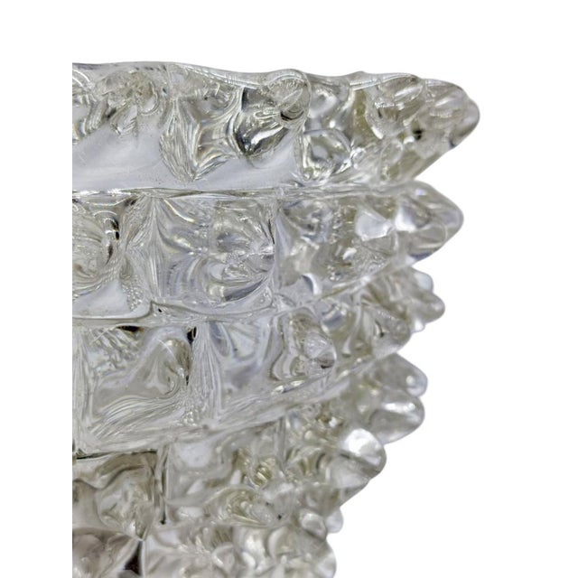 Rostrato Murano Glass and Brass Wall Lamp by Ercole Barovier for Barovier & Toso, Italy, 1940s For Sale - Image 4 of 14
