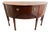 Late 20th Century Baker Furniture Federal Style Inlaid Mahogany Demilune Sideboard Buffet For Sale