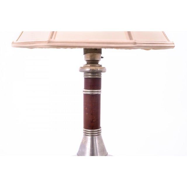 Table Lamp with Lampshade, Western Europe, 1950s For Sale - Image 4 of 6