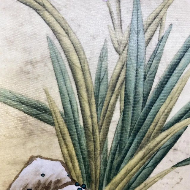 30"*60"/ Panel, Pearl Silk, a Set of 18th Century Style Chinoiserie Handmade Wall Panels, Vintage , Chinoiserie, Interior Wall Decor Pearl Silk For Sale - Image 9 of 15