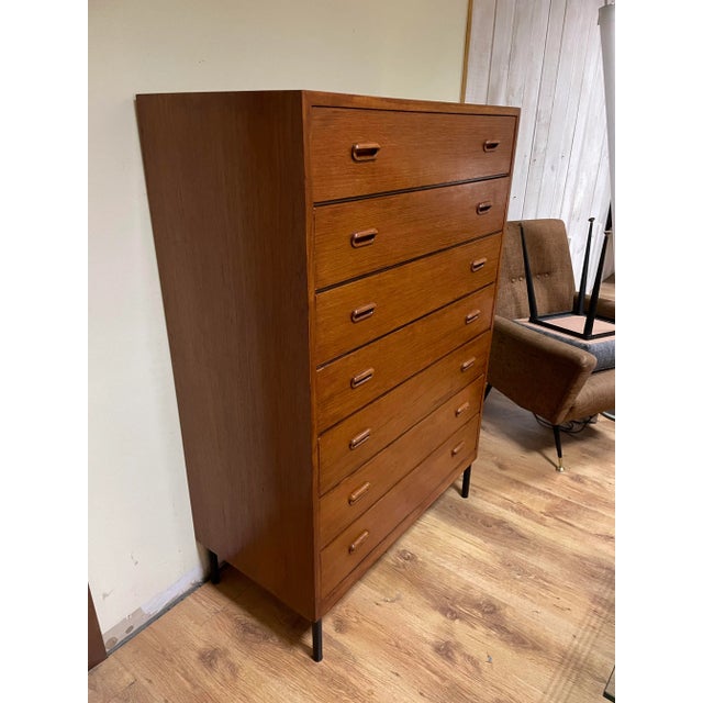 Mid-Century Modern Teak Chest of Drawers, 1960s For Sale - Image 3 of 14