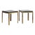 In-Stock Pair of Black Lacquer and Brass 'Caisson' Side Tables by Design Frères For Sale