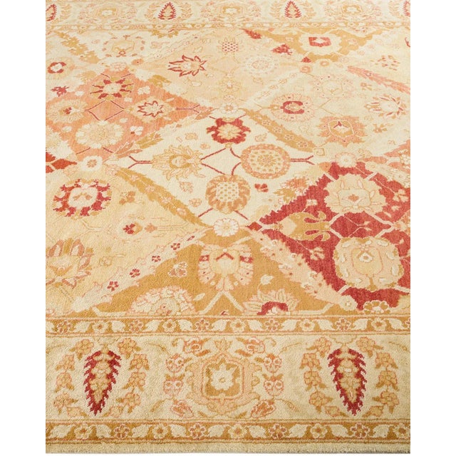 Solo Rugs Vintage Traditional Hand Knotted Wool Area Rug, Sand - 6'1" X 8'10" For Sale - Image 4 of 9