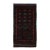 Rug & Kilim’s Baluch Tribal Rug in Aubergine With Teal Blue Geometric Patterns For Sale