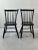 Mid 19th Century Antique Black-Painted Pine Windsor Side Chairs, a Pair, Circa Mid-19th Century For Sale - Image 5 of 12