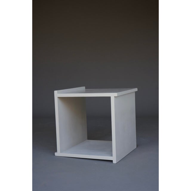 Vintage Plywood Cube Stool, 1960s For Sale - Image 12 of 14