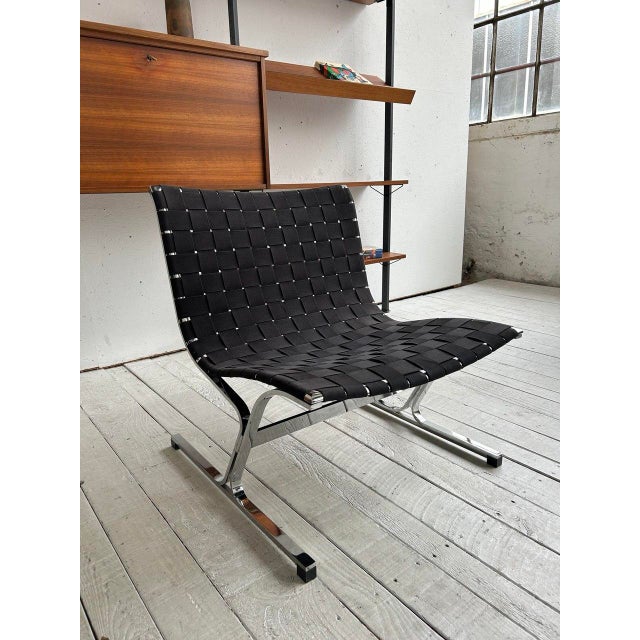 Vintage “Luar” Lobby Chairs designed by Ross Littel for ICF Office. Only very high-quality materials were used for this...