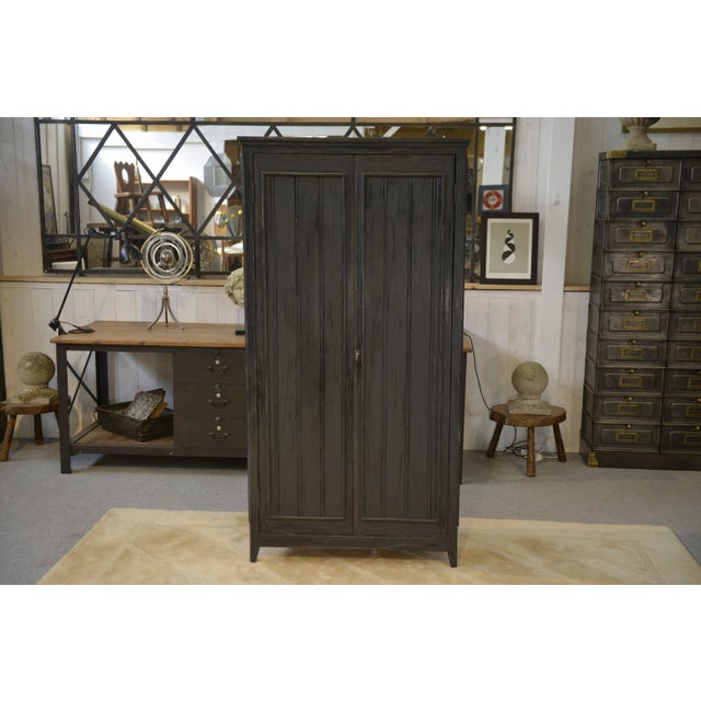 Vintage Patinated Wardrobe, 1950s For Sale - Image 12 of 15