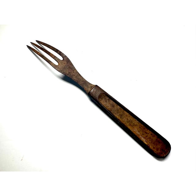 Brown Civil War Era Fork Collection: Antique Relic Display For Sale - Image 8 of 10
