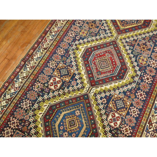 Tribal Caucasian Antique Shirvan Gallery Rug For Sale - Image 4 of 6