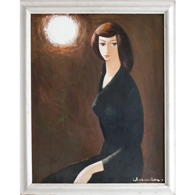 Daughter's portrait. Cardboard, oil, 98x77 cm laimdots murnieks has said: "i am a sunny artist. The sun and a woman are...