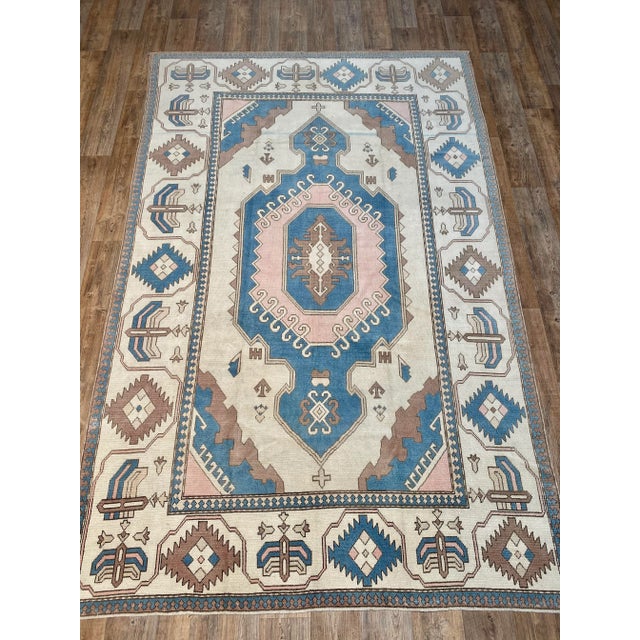 1960s Bellwether Rugs Vintage Oushak For Sale - Image 5 of 6