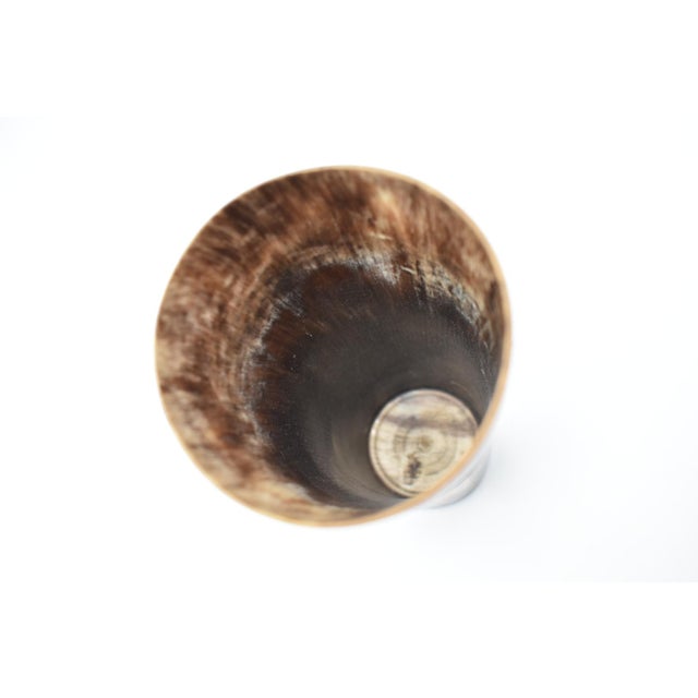 Mid 18th Century Horn Cup With Sterling Silver Placard For Sale In Wichita - Image 6 of 10