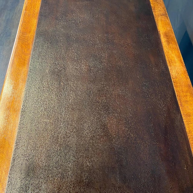 French Provincial Louis XV Style Paint Decorated Writing Desk For Sale - Image 14 of 14