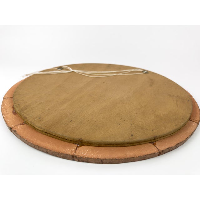 Terracotta Botanical Tile Mirror in the Style of Roger Capron, France For Sale - Image 12 of 13