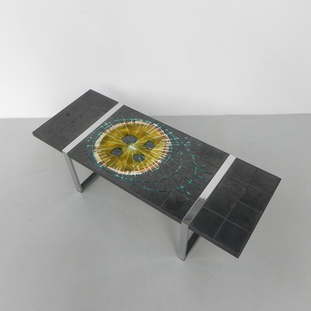 Tile Table with Chrome Frame and Tiles from Belarti, 1970s For Sale - Image 9 of 18
