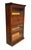 Arts & Crafts Antique Arts & Crafts Four Section Tiger Oak Lyre Carved Barrister Bookcase For Sale - Image 3 of 11
