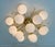 21st Century Mezzo Polished Brass Glossy White Murano Flush Mount by Fabio LTD For Sale - Image 6 of 9