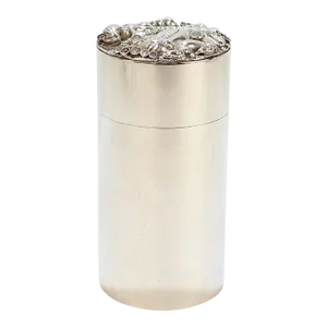 Jocelyn Burton Seashell and Moonstone Encrusted Sterling Silver Box