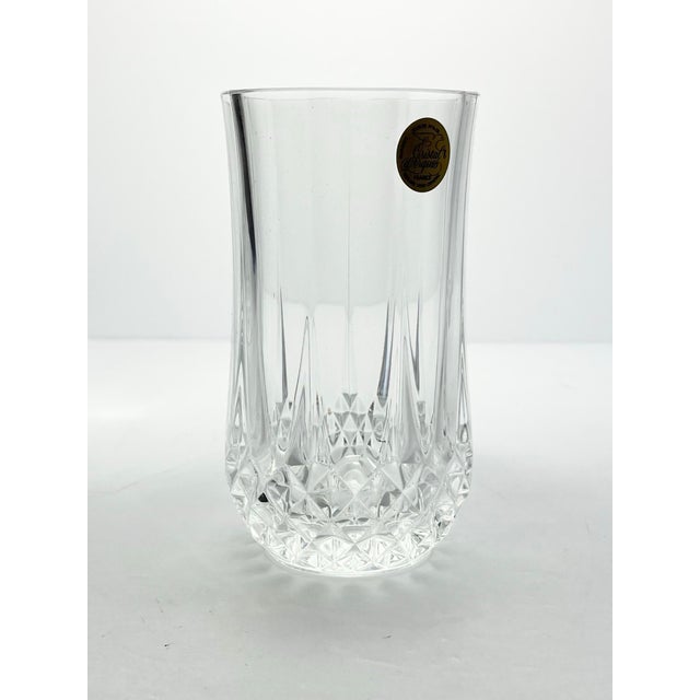 Cristal d' Arques Cristal D’Arques Longchamp Set of 7 Crystal Highball Tumbler Glasses For Sale - Image 4 of 8
