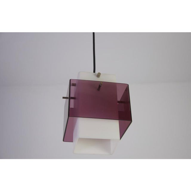 Brown Acrylic Glass Pendant Lamp, Germany, 1970s For Sale - Image 8 of 13