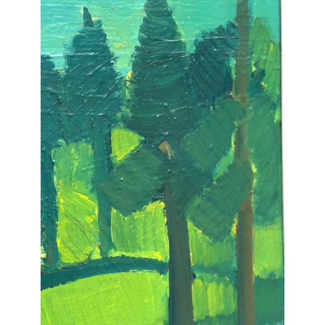 Thage Carlson, Forest , 1960s, Oil on Panel, Framed For Sale - Image 6 of 18