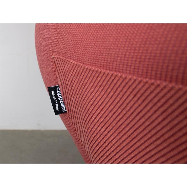 Red Set of Ludo Lounge Chair and Ottoman by Patricia Urquiola for Cappellini, 2020 For Sale - Image 8 of 12