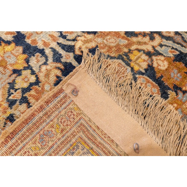 Late 19th Century Antique Haji Jalili Tabriz Rug 4'5'' X 5'4'' For Sale - Image 4 of 10