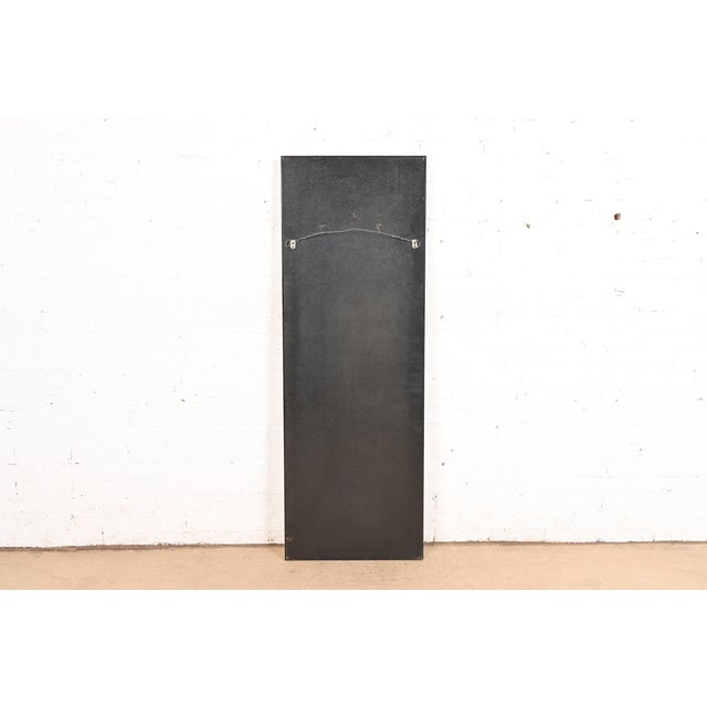 1970s Bernhard Rohne for Mastercraft Acid Etched Brass Tall Wall Mirror, 1970s For Sale - Image 5 of 6