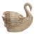 1970s Lucite Provence Rattan Swan Basket For Sale