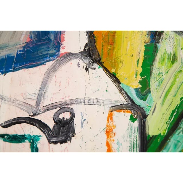 ‘Chair’ Abstract Impasto Oil on Canvas by Minglei Wang (China) For Sale - Image 9 of 10