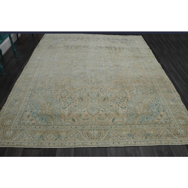 Vintage Persian Hand-Knotted area rug is a semi-antique vintage area rug. The '70s Eastern region of Anatolian's unique...