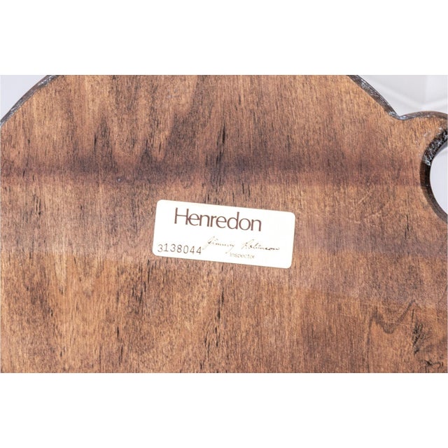 Vintage Henredon Chippendale Style Flame Mahogany Beveled Wall Mirror For Sale - Image 13 of 15