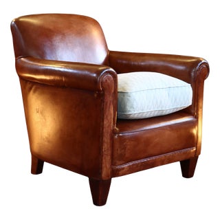 Burlington Library Club Fireside Armchair in Leather from Laura Ashley, 2010s For Sale